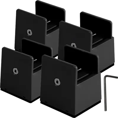 Image de Crics réglables pour meubles - plastique de haute qualité - lot de 4