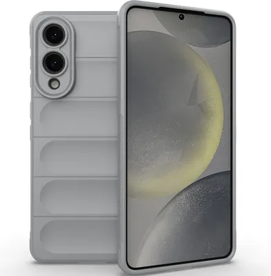 Produktbild von Handyhülle für Samsung Galaxy S25 Edge Weich TPU Silikon Stossfest Anti-rutsch Hülle Grau