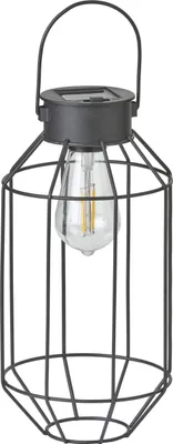 Produktbild von LED Solar Laterne Dämmerungssensor Industrielook IP44 Garten