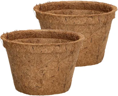 Obrázok produktu pre KOTARBAU® Sada 2 kvetináčov Kvetináč z kokosového vlákna 18 x 11,5 cm