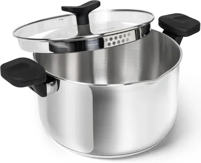 Produktbild von MICHELANGELO Pastatopf mit Sieb-Deckel, 7,6 l, Edelstahl