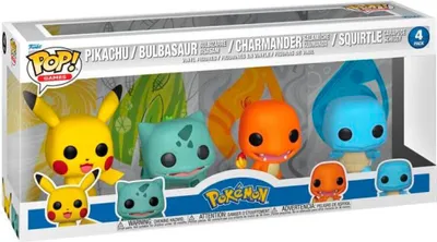 Obrázok produktu pre Funko POP Games: Pokémon - Starters 4-Pack (EMEA)