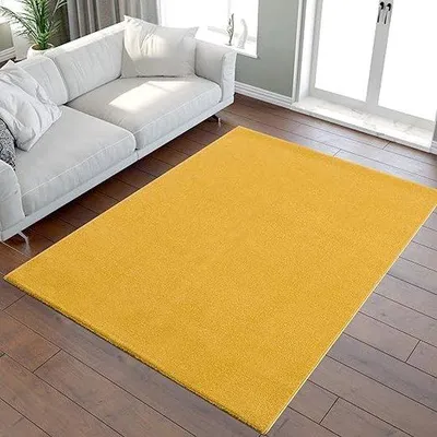 Produktbild von Famanu Teppich Einfarbig Waschbar Weich - Wohnzimmer 60 x 110 cm