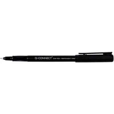 Produktbild von Q-Connect® KF01068 Faserschreiber, permanent, ca. 0,7 mm (F), schwarz