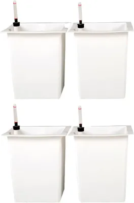 Produktbild von VIVANNO Pflanzkübel-Zubehör Kunststoff EINSATZ Bewässerung Konisch, Weiß matt - 29x29x32 cm