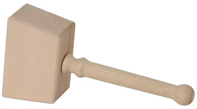 Productafbeelding van Houten hamer, afmetingen: 16 cm x 7,5 cm x 10 cm