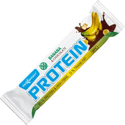 Obrázok produktu pre Max Sport Protein Bar 50 g banán-čokoláda / Proteínové tyčinky, cookies a brownies / Bezlepková proteínová tyčinka ideálna pre aktívnych ľudí