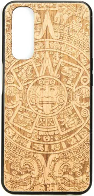 Produktbild von Holzhülle Bewood für Realme 7 Aniegre Aztekischer Kalender