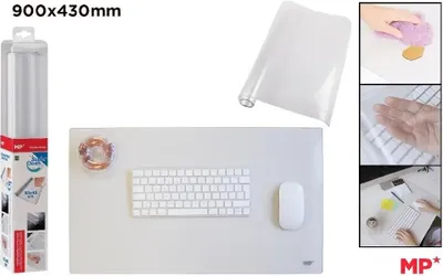 Zdjęcie produktu dla Podkładka na biurko przezroczysta 90x43cm