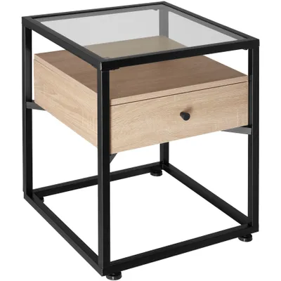 Obrázek produktu pro TecTake 404681, Boční/koncový kávový stolek, Dřevo