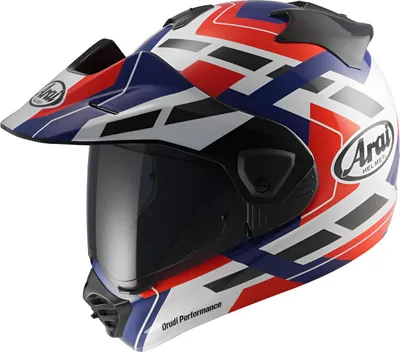 Image de Arai TOUR-X5 Match casque enduro, blanc/bleu/rouge, XL (61/62)