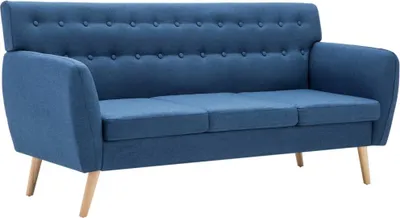 Obrázek produktu pro vidaXL Třímístná pohovka látka 172x70x82 cm Modrá