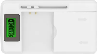 Produktbild von Avizar, Universal Ladegerät für Smartphones, mit LED-Anzeige + USB Anschluss, Weiß