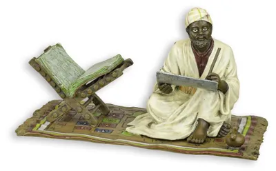 Produktbild von Bronzeskulptur Schriftsteller Replikat Retro Design Dekoration