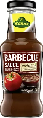 Produktbild von Kuehne Barbecue Sauce rauchig wuerzig Grillgeschmack servieren 250ml