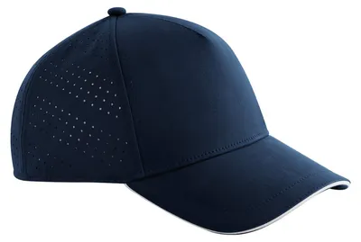 Image de Casquette de baseball Beechfield « Accelerate » RW11329 (taille unique) (marine/blanc)