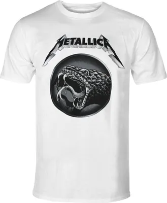 Zdjęcie produktu dla Metallica Black Album Poster White XL Koszulka