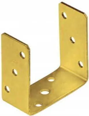Immagine prodotto di Base del palo avvitata al calcestruzzo Ancoraggio dorato 121x120x60 mm