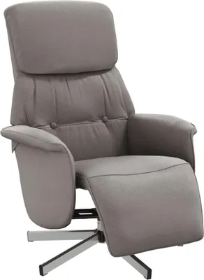 Obrázok produktu pre vidaXL Relax kreslo s podnožkou taupe látka