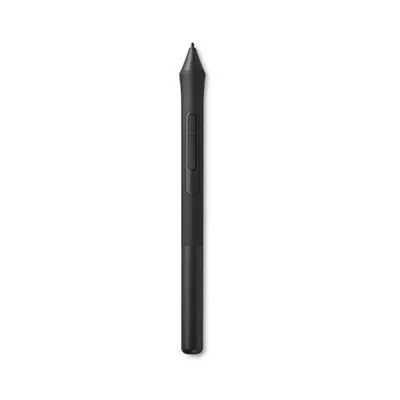A black stylus pen is shown against a white background.