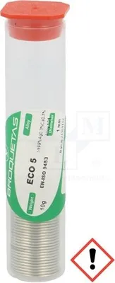 Produktbild von 1x Lötdraht 10g bleifrei Sn99Ag0,3Cu0,7 1mm Verpackung: Spender Bleifreie Lötdrä