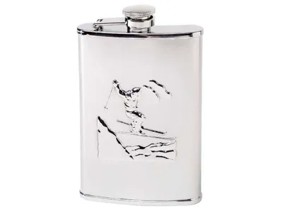 Image de Herbertz Bouteille de poche Flachmann Acier inoxydable Ski Après-Ski