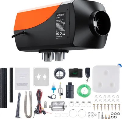 Image de SucceBuy Chauffage à air diesel 12 V 2 kW -par application Bluetooth avec écran LCD Chauffage d'appoint Pour voiture, bus, camping-car et intérieurs
