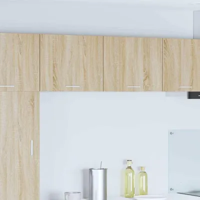 Produktbild von "Schlussverkauf" Hängeschrank Küche - moderne Küchenschrank - 1 pc - mit Speicher Sonoma-Eiche und Weiß 50x31x40 cm  C10081