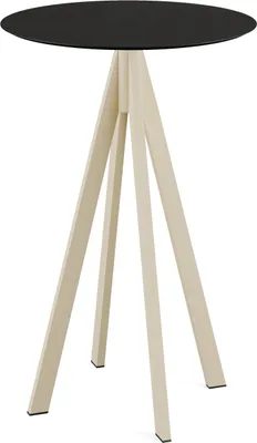 Produktbild von Infinity Stehtisch Sand frame +  Schwarz HPL Ø70 cm