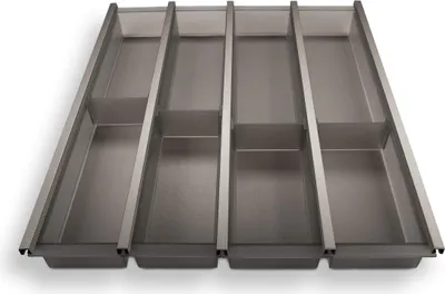 Produktbild von SOTECH Cuisio Besteckeinsatz transluzent grau 473 x 395-420 x 55 mm für 50 cm Schrankbreite