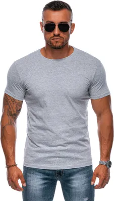 Zdjęcie produktu dla T-shirt męski RANDELL szary/pomarańczowy XL