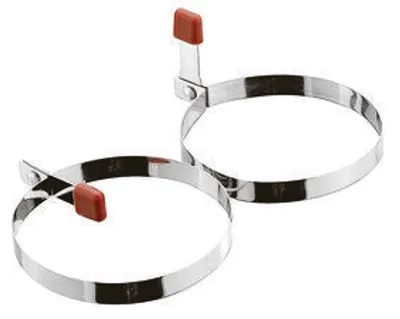Immagine prodotto di Set da 2 padelle per uova Paderno, in acciaio inossidabile, modello 42596-02