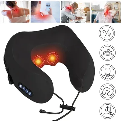 Produktbild von Kabellos Nackenmassagegerät Massagekissen Nacken Schultermassage + Knetfunktion