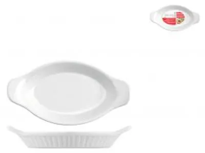 Immagine prodotto di Pirofila Ovale Con Manico Bianco 23X13X4