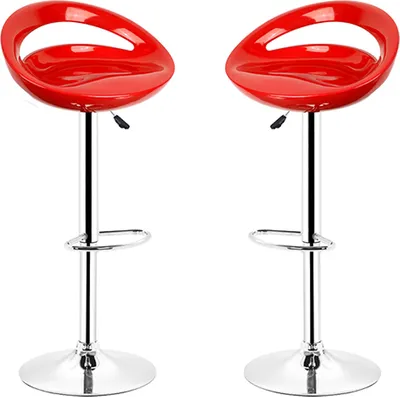 Produktbild von Barhocker 2er Barstuhl Tresenhocker Küchenhocker Loungesessel Hocher Stuhl ABS Kunststoff