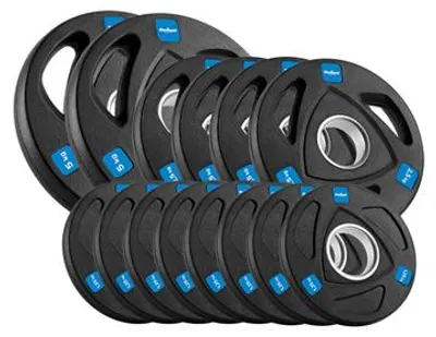 Obrázek produktu pro Sada olympijských závaží REBEL ACTIVE RBA-2113 z litiny, pogumovaná, 30 kg