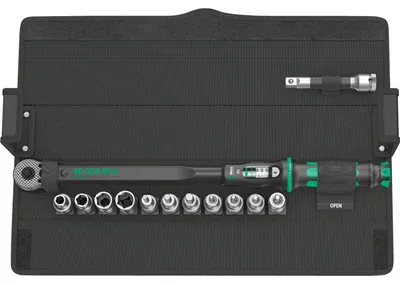 Produktbild von Wera 05075680001, Klick-Drehmomentschlüssel, Mechanisch, 1/2", 40 - 200 Nm, 3%, Stahl