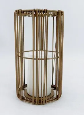 Image de Lanterne solaire HANKO Naifaru Fringe Style Rattan