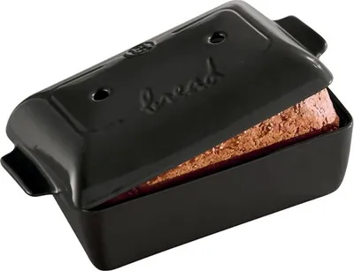 Produktbild von Emile Henry Brotform 22x15x13 cm - Kohle