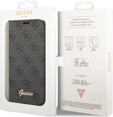 Image de Guess Gubkp14Xhg4Shk Iphone 14 Pro Max6,7 Czarny/Black Book 4G Vintage Gold Logo