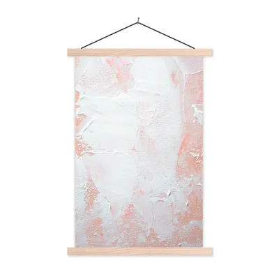 Produktbild von MuchoWow® Textilposter Malerei - Abstrakt - Design 60x90 cm mit holzfarbenen Rahmen - Textil