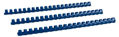 Produktbild von 100 RENZ Kunststoffbinderücken blau für 110 Blatt