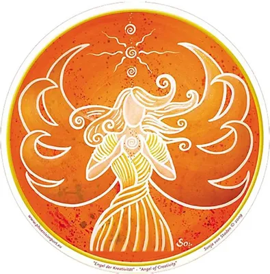Image de Autocollant pour fenêtre Ange de la créativité - paquet de 3 pièces - 11,7 cm