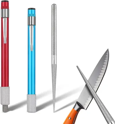 Produktbild von Messerschärfer mit gezahnter Klinge, Diamant-Schleifstein, kompakt, für Outdoor und Küche