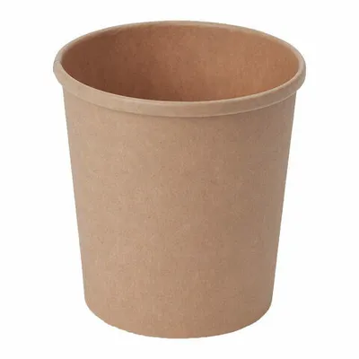 Produktbild von 25x Suppenbehälter Suppenbecher aus Kraftpapier braun 400ml