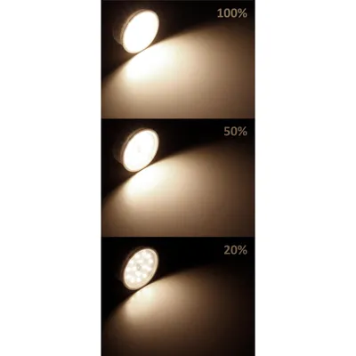 Obrázek produktu pro Modul McShine LED, 7W, 470 lumenů, 230V, 50x23mm, teplá bílá, 3000K, stupňovitě stmívatelný