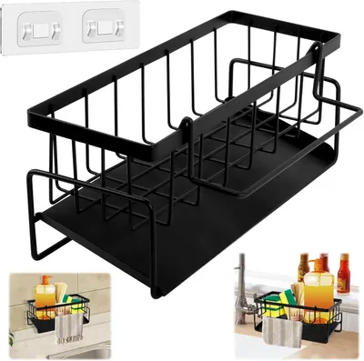 Produktbild von Selbstentleerender Küchenorganizer mit Schwammhalter und Haken