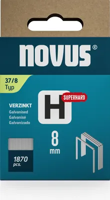 Obrázok produktu pre novus 042-0785 novus Tackerklammern Feindraht superhart 37/8, 1.870 St.