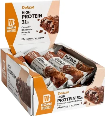Produktbild von Born Winner | Deluxe Crunchy 31% High Protein Bar Chocolate brownie