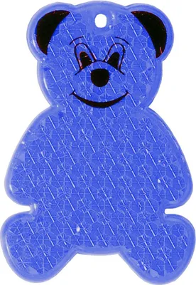 Produktbild von Reflektor "Bär" Transparent-Blau